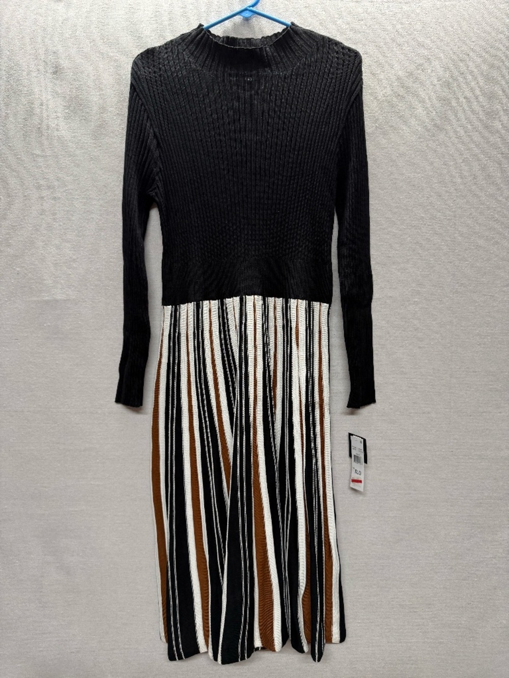NWT Robbie Bee Long Sleeve Ribbed Knit Sweater Dress - size XL